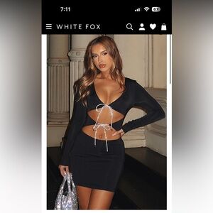 White Fox Boutique Black Mini Dress